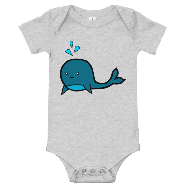 Whale Baby Short Sleeve One Piece Romper - Image 4