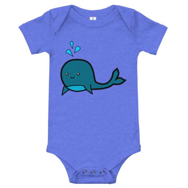 Whale Baby Short Sleeve One Piece Romper - Image 3