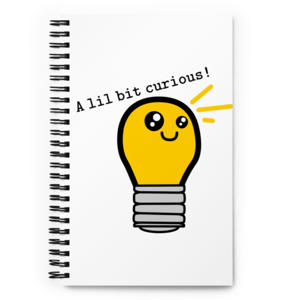 Curious Kid's Light Bulb Spiral notebook